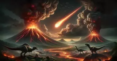 صورة تعبيرية - براكين انفجارية في عصر الديناصورات