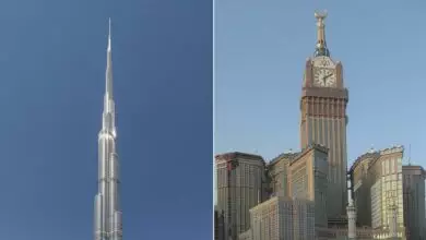 Burj Khalifa and Abraj al Bait