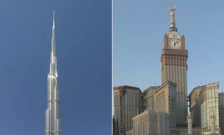 Burj Khalifa and Abraj al Bait
